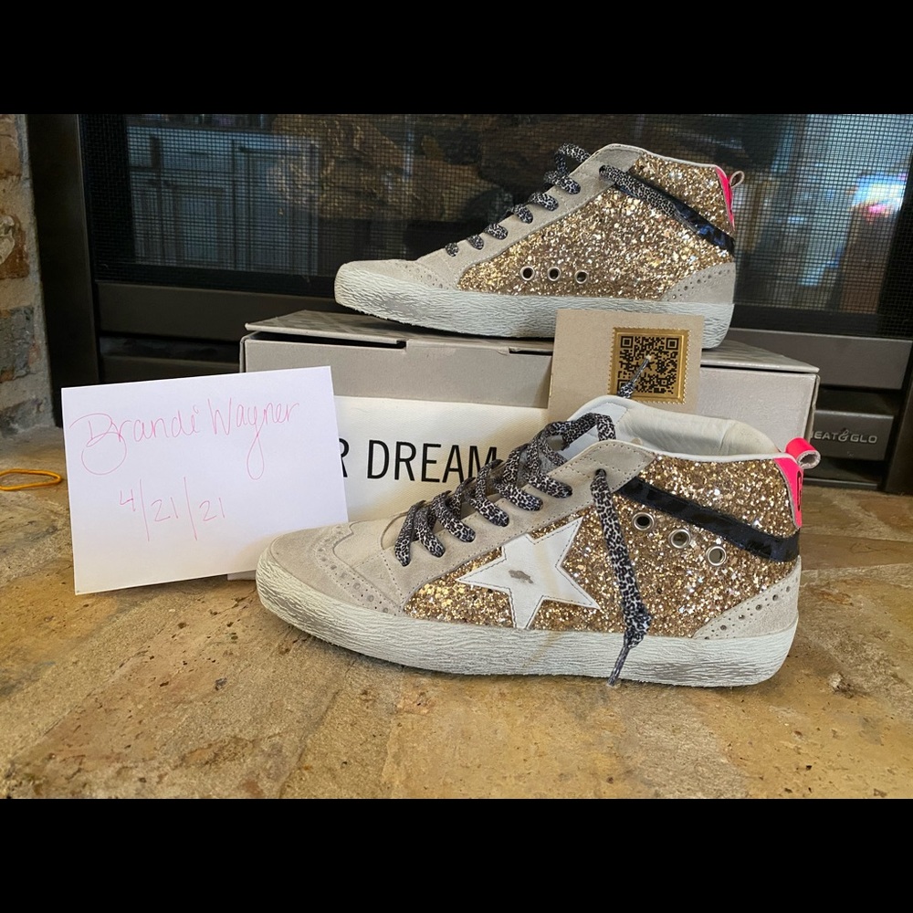 Golden Goose Glitter Midstars